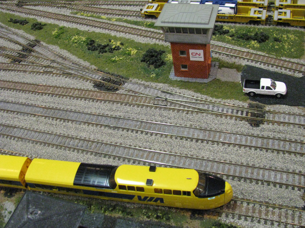 The Turbo passing through Ottawa Yard